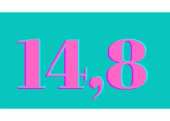 Number of the day: 14,8